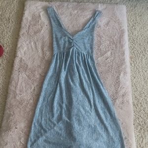 Blue striped sundress